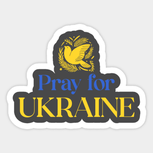 pray for ukraine Sticker